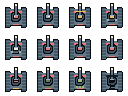 Transparent twelve-pose machinery atlas